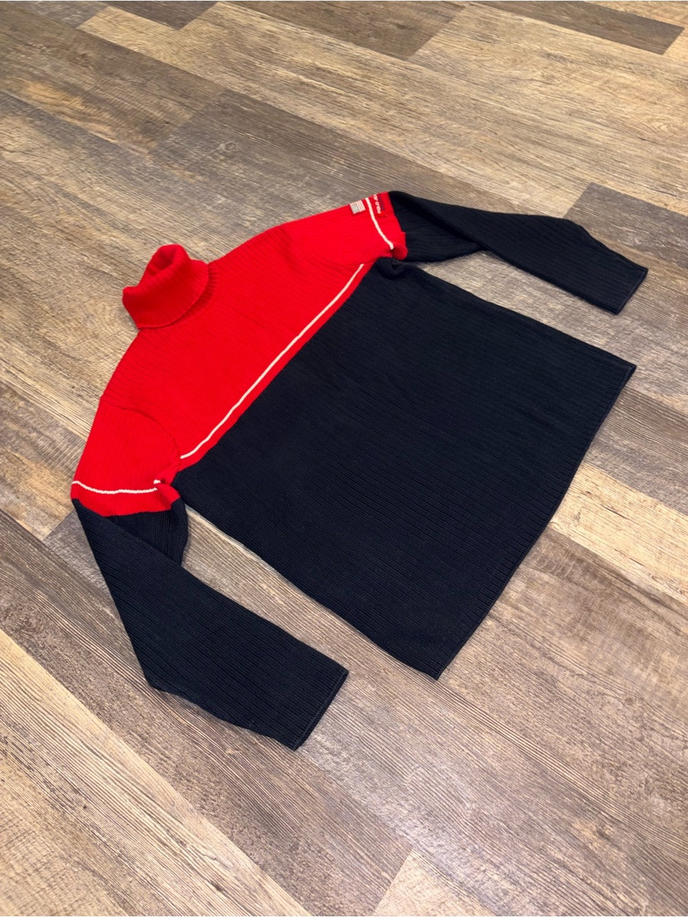 Vintage Polo Jeans Co. Ralph Lauren Colorblock Knit Turtleneck Sweater - Picture 4 of 8